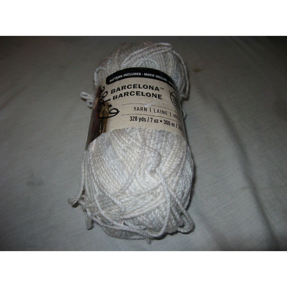 Loops & Threads Barcelona Yarn #5 Bulky BA-35 Arctic 328 Yards NEW